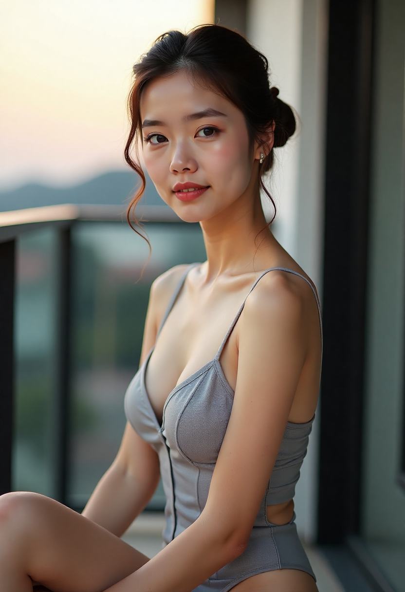 公寓阳台夜谈片段